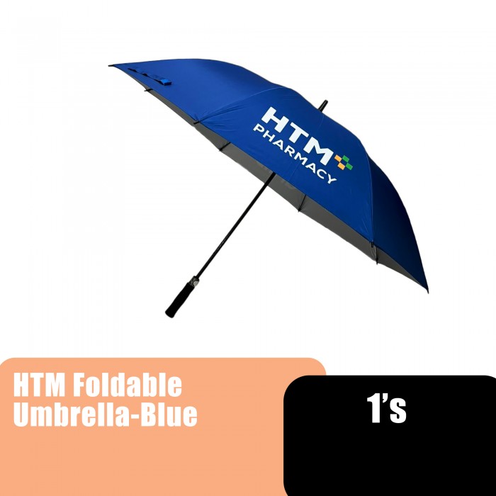 HTM Foldable UV Umbrella, Foldable Umbrella, Payung Premium, Payung Lipat, Unbrella 雨伞 Blue 1's