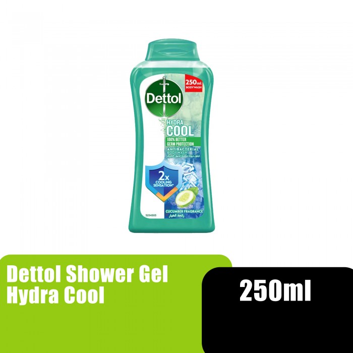 Dettol Shower Gel (Hydra Cool) Body Cleanser for Oily Skin, Cleanser for Sensitive Skin, Clenser 洗面奶 - 250ml