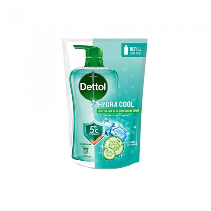 Dettol Shower Gel (Hydra Cool) Refill Pack Body Cleanser for Oily Skin, Cleanser for Sensitive Skin, Clenser 洗面奶 - 800ml