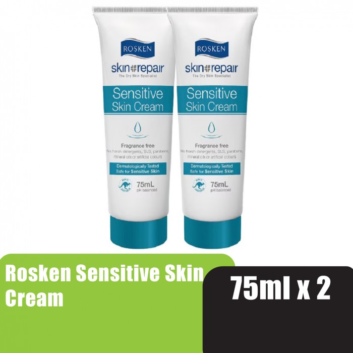 ROSKEN Sensitive & Dry Skin Hand Cream 75ml X 2 皮膚敏感 止癢护手霜 kulit kering krim tangan