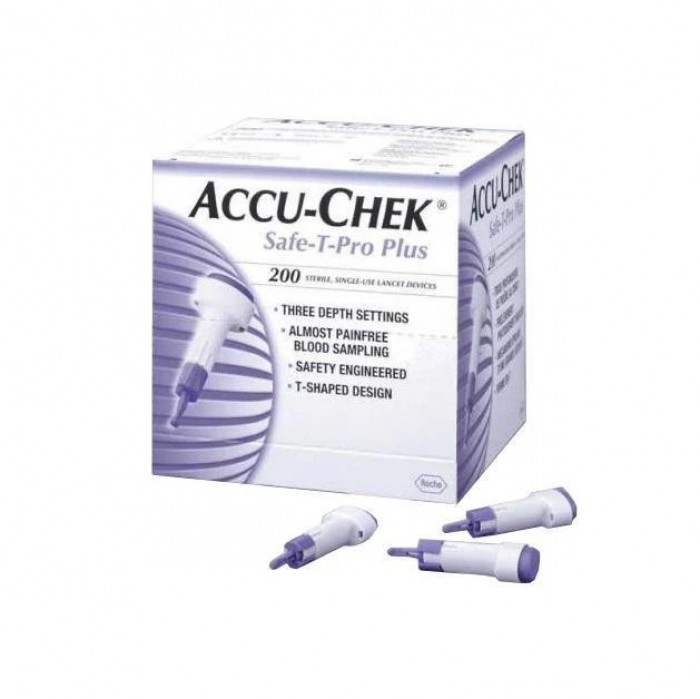 ACCU-CHEK SAFE-T-PRO PLUS 200'S