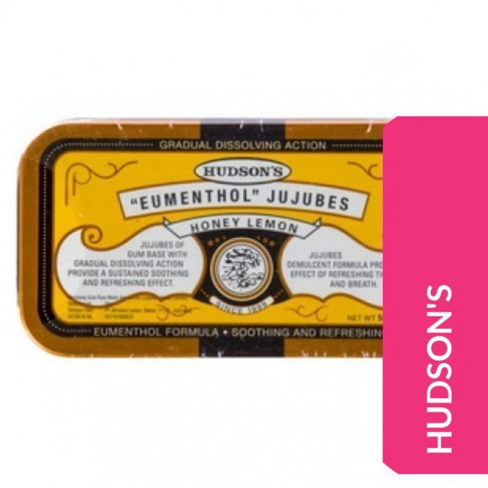 HUDSON'S JUJUBES 50G - HONEY LEMON (TIN)