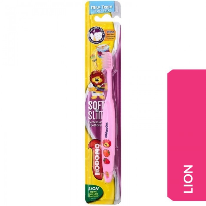 KODOMO LION TOOTHBRUSH SOFT & SLIM (3YRS-5YRS)