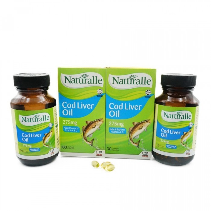 NATURALLE COD LIVER OIL 275MG 100'S + 30'S