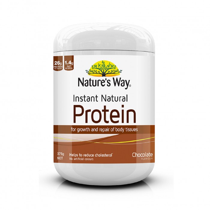 Nature's Way Daily Instant Protein Powder (Chocolate flavour)375g helps to reduce cholesterol -(Suitable for halal)