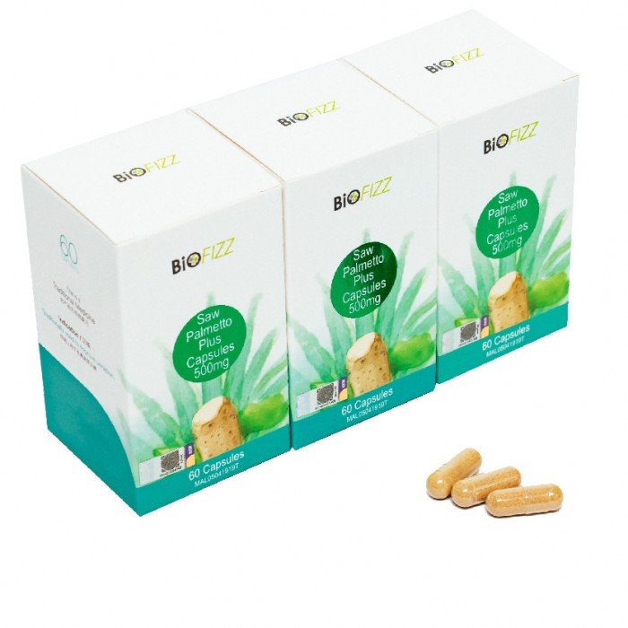 BIOFIZZ Saw Palmetto Plus Capsule 500mg 60'S X 3