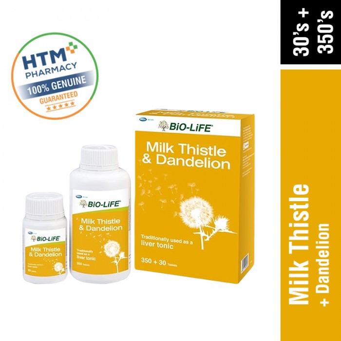 Bio-Life Milk Thistle & Dandelion 350'S + 30'S