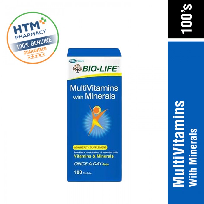 Bio-Life Multivitamins With Minerals 100'S