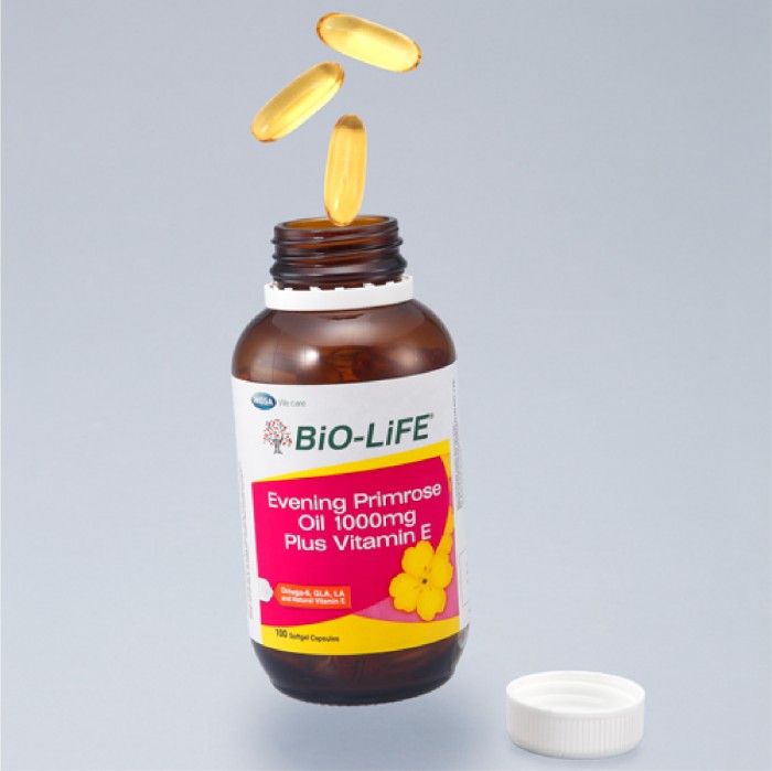 [EPO] Bio-Life Evening Primrose Oil 1000mg Plus Vitamin E 180's