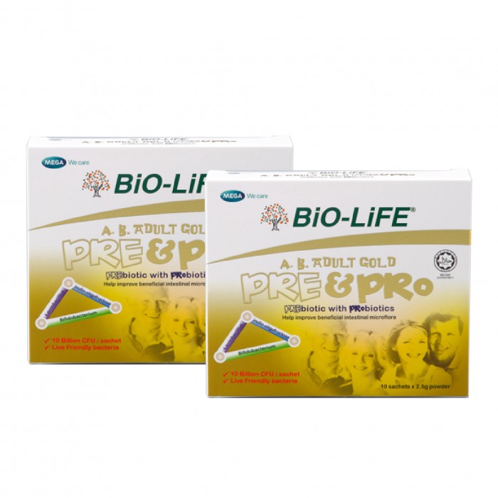 [PROBIOTICS] Bio-Life AB Adult Gold Pre & Pro 30'S x 2