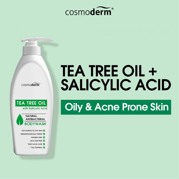 Cosmoderm Tea Tree Oil Body Wash 500ml