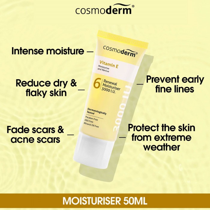 Cosmoderm Vitamin E Renewal Moisturiser 3000 I.U. 50ml