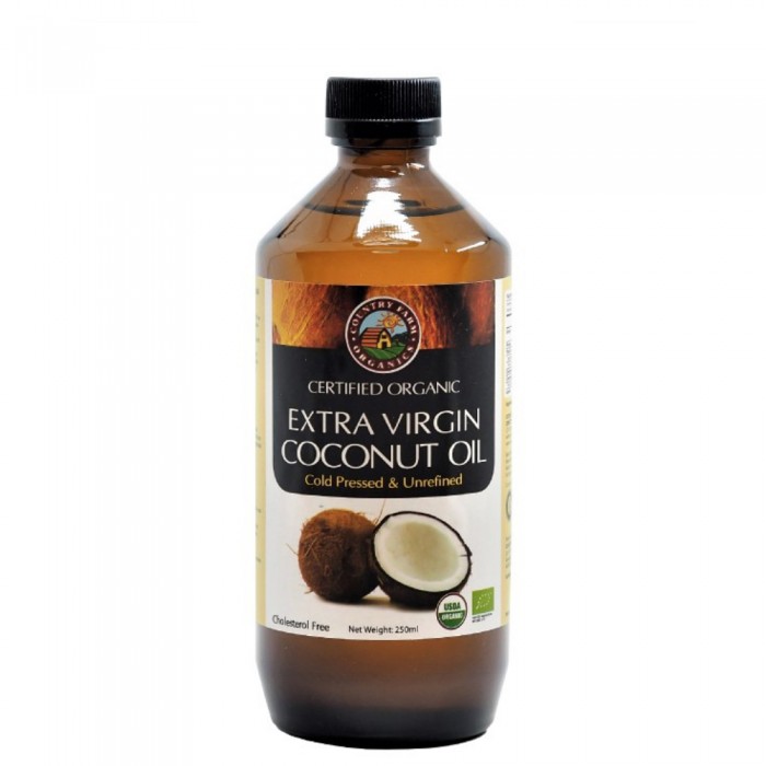 Country Farm Certified Organic Extra Virgin Coconut Oil 250ml