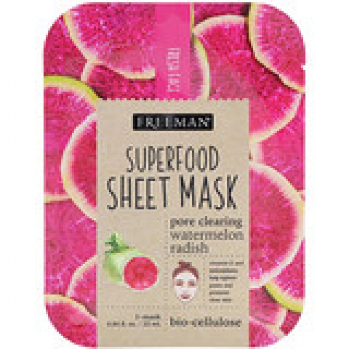 Freeman Superfood Sheet Mask Watermelon Radish 0.84 fl oz (25 ml)