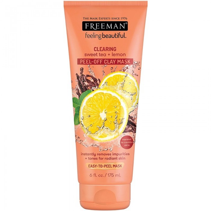 Freeman Sweet Tea & Lemon Peel-Away Clay Mask 6Oz/175ml