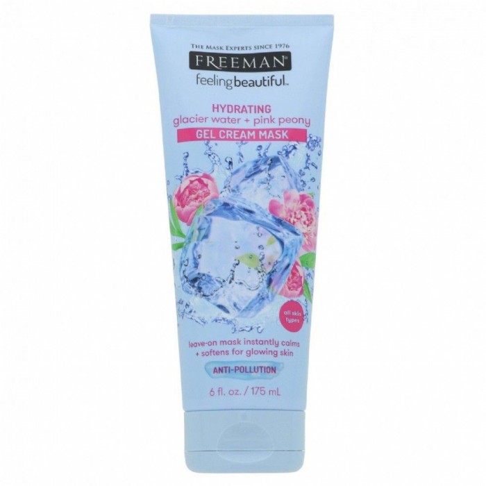 Freeman Glacier Water + Pink Peony Gel Cream Mask 175ml