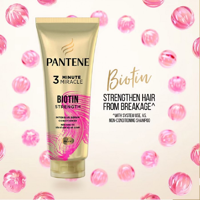 Pantene 3 Minute Miracle Biotin Strength Hair Fall Control 150ML