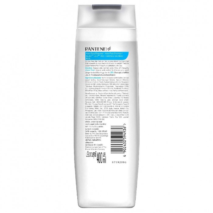 PANTENE AQUA PURE SHAMPOO 400ML