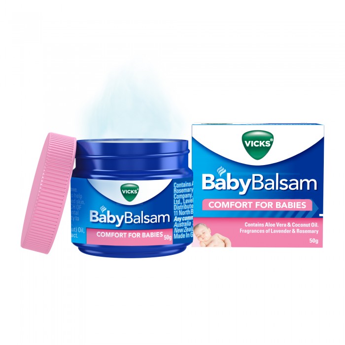 Vicks Vaporub Baby Balm, Minyak Baby Balsam, Ubat Batuk Baby Flu, 傷風 膏 婴儿 - 50g