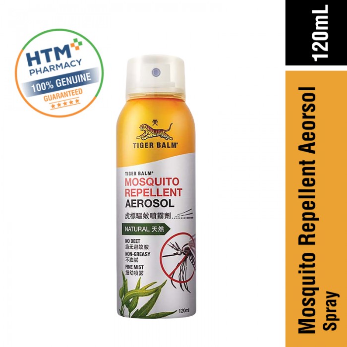 TIGER BALM MOSQUITO REPELLENT AEROSOL SPRAY 120ML (INSECT REPELLANT)