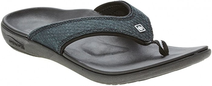 Spenco Mens Yumi Sandal Breeze Charcoal (Size 10)