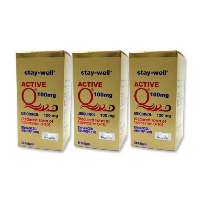 Stay-Well Active Q 100MG 30'S x 3