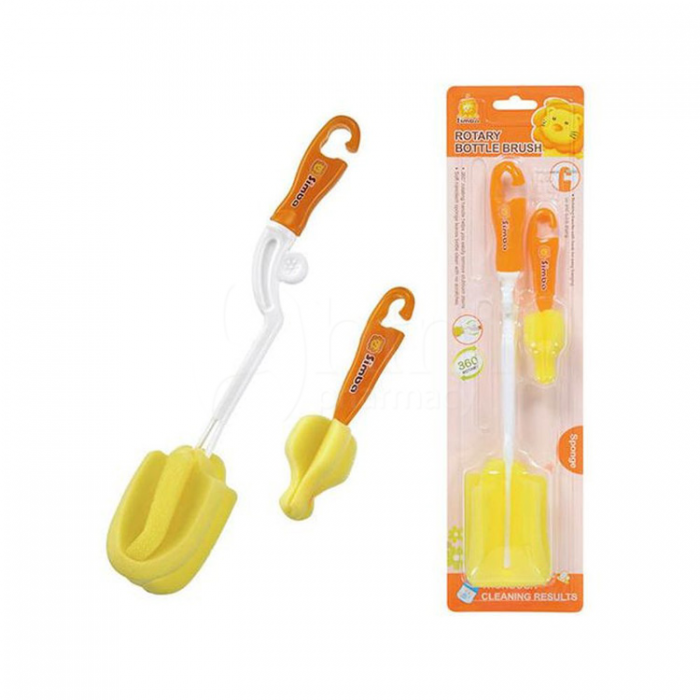 SIMBA ROTARY BOTTLE BRUSH-SPONGE (P1416)