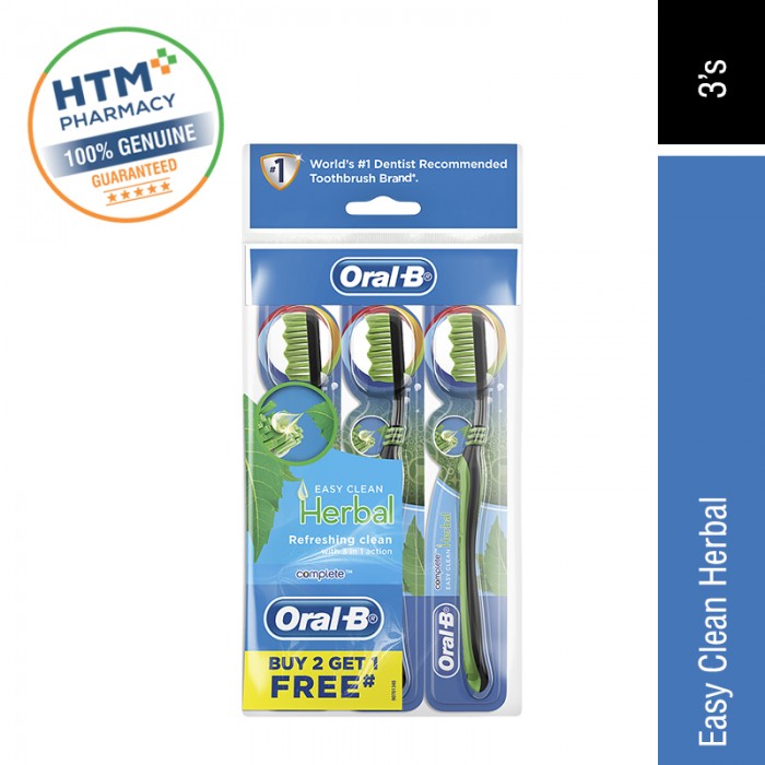 Oral B Easy Clean Herbal 3's (Polybag)