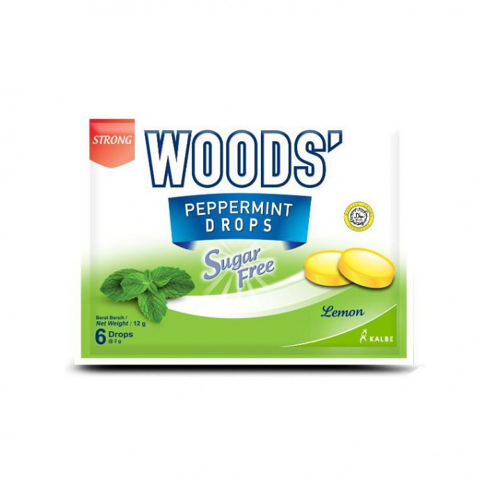 Woods Peppermint Drop Sugar Free - Lemon