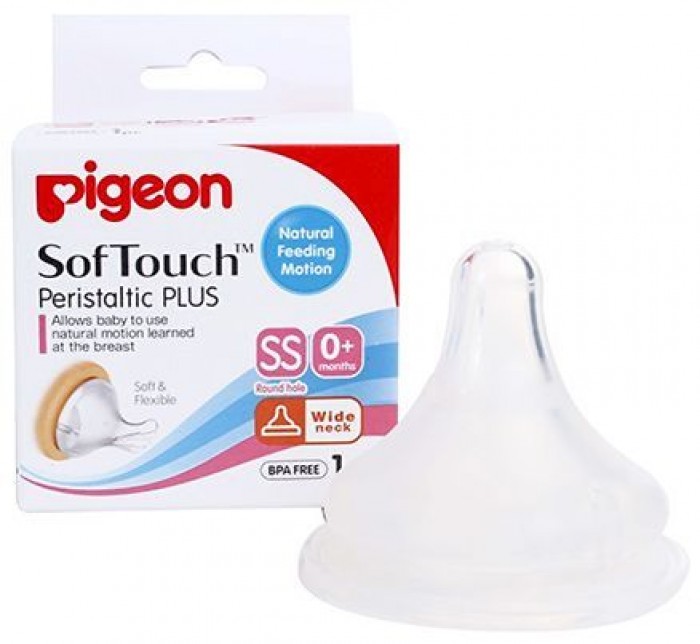 Pigeon Soft Touch Silicon Nipple 0Month+ (26653)