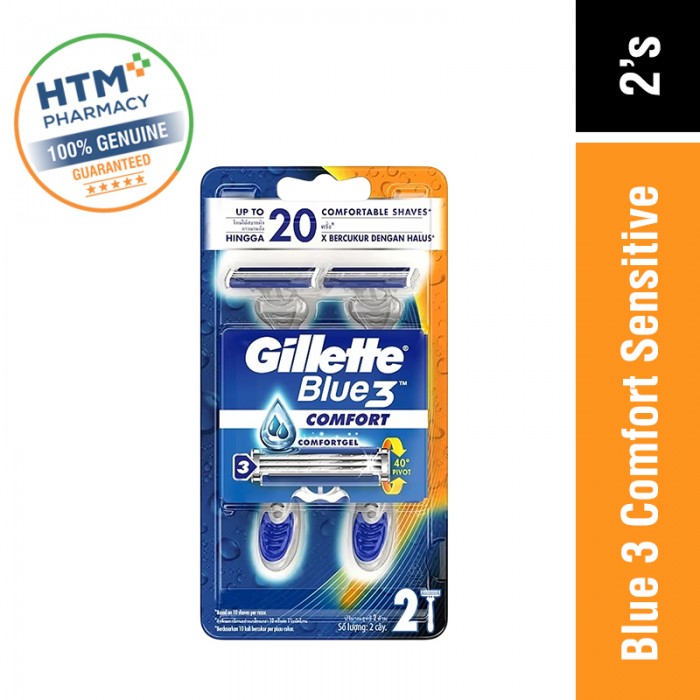 GILLETTE BLUE 3 SENSITIVE 2'S