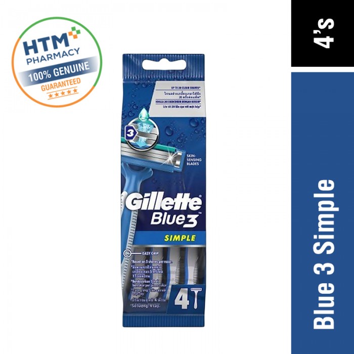 Gillette Blue 3 Simple 4'S