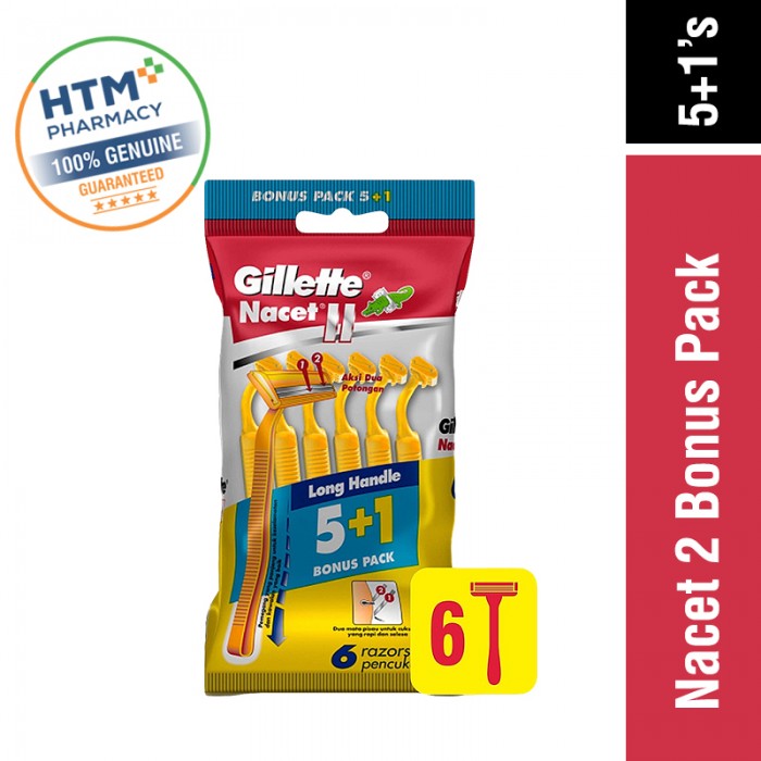 GILLETTE NACET 2 BONUS PACK 5+1