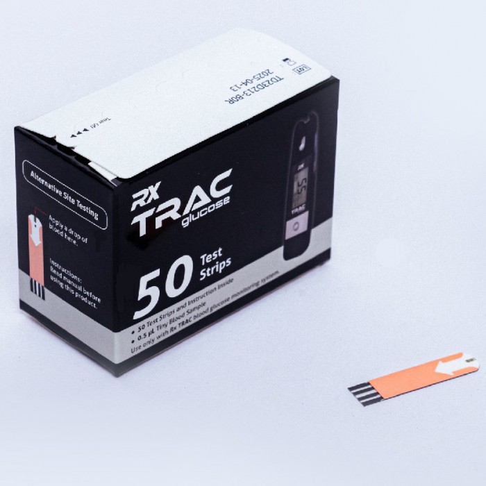 Rx Trac Glucose Test Strip 50's Glucometer Blood Test Strip Kencing Manis Test Strip