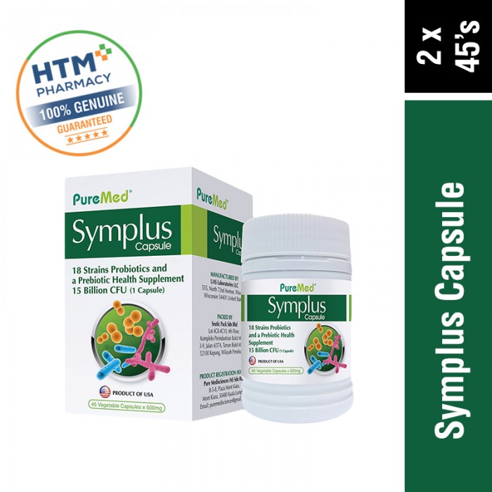 [PROBIOTICS] Puremed Symplus 45's x 2