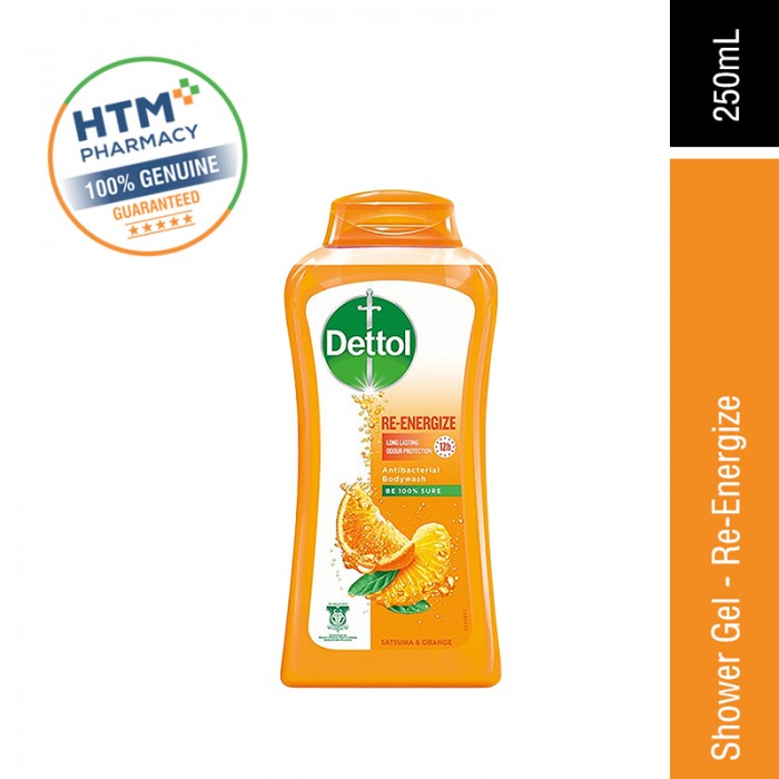 DETTOL SHOWER GEL 250ML - REENERGIZE