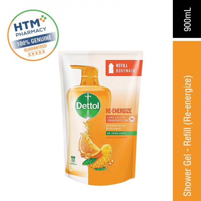 DETTOL SHOWER GEL 900ML (REFILL) - RE-ENERGIZE