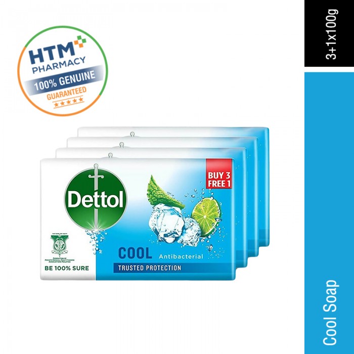 DETTOL SOAP 3+1 x 105G - COOL