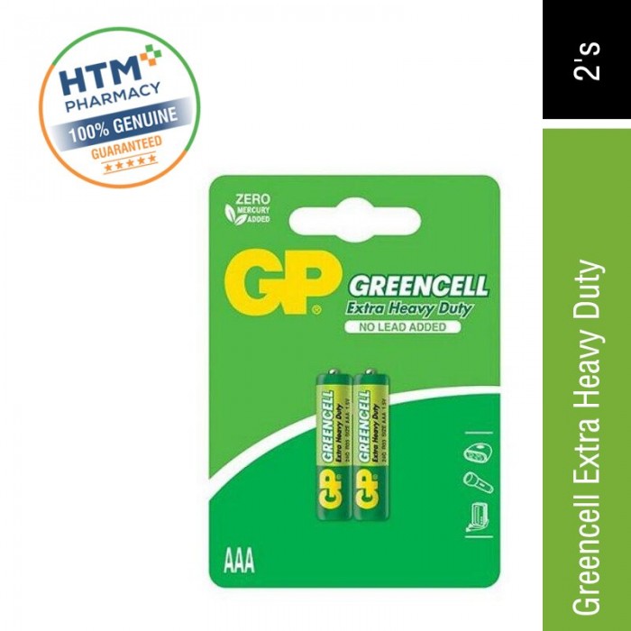 GP BATTERY Greencell Ehd AAA 2's