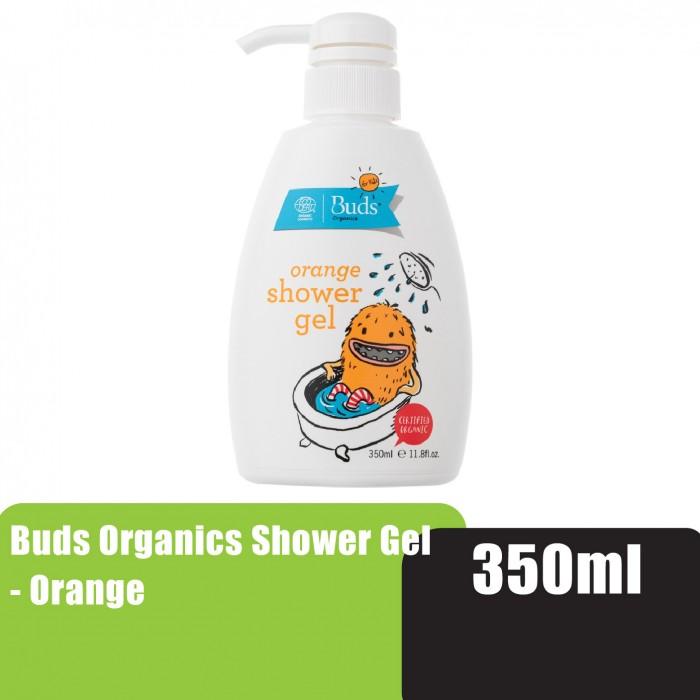 Buds Organics Plant based Orange Shampoo 350ml with aloe vera - Help moisturize kids scalp