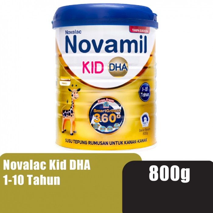 Novamil Kid Dha Growing Up Milk 800g (1-10 Tahun)