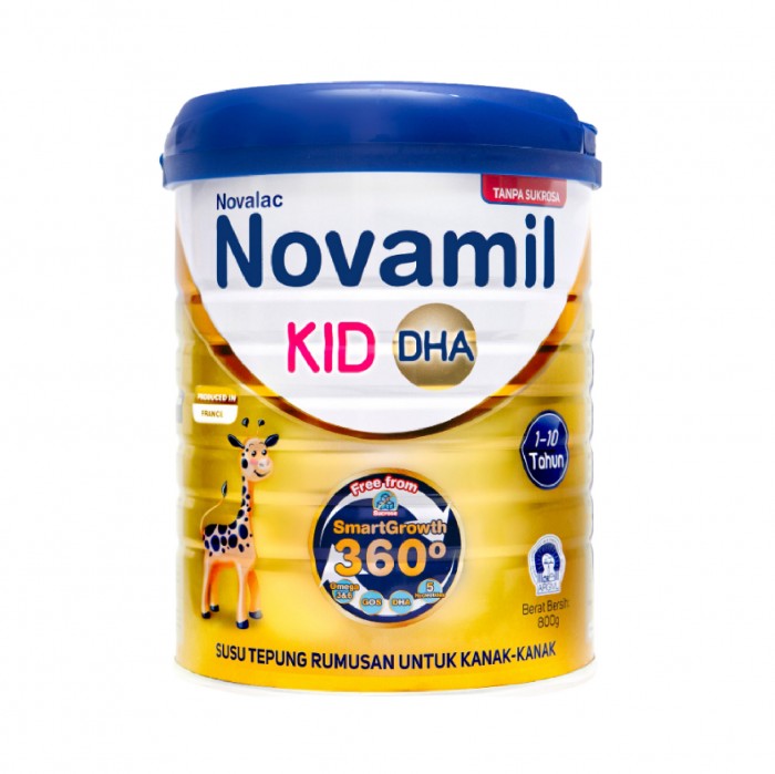 Novamil Kid Dha Growing Up Milk 800g (1-10 Tahun)