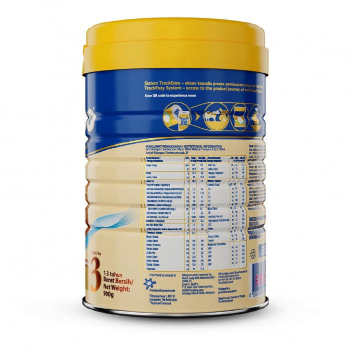 FRISO GOLD Step 3 (1-3 Years) Milk Formula 900g - Susu Tepung Junior / Junior Milk Powder 小孩奶粉