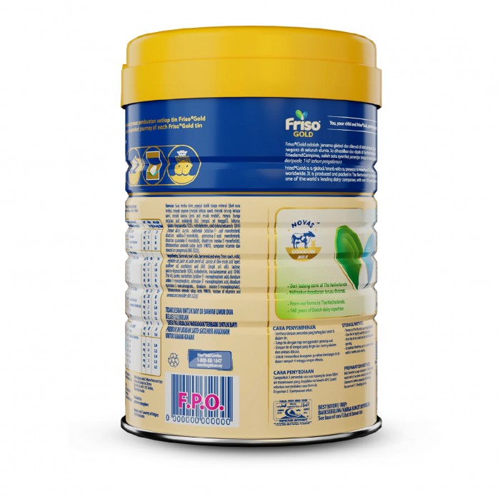 FRISO GOLD Step 3 (1-3 Years) Milk Formula 900g - Susu Tepung Junior / Junior Milk Powder 小孩奶粉