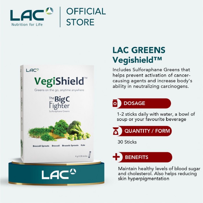 Gnc Lac Vegishield (30 Sticks)