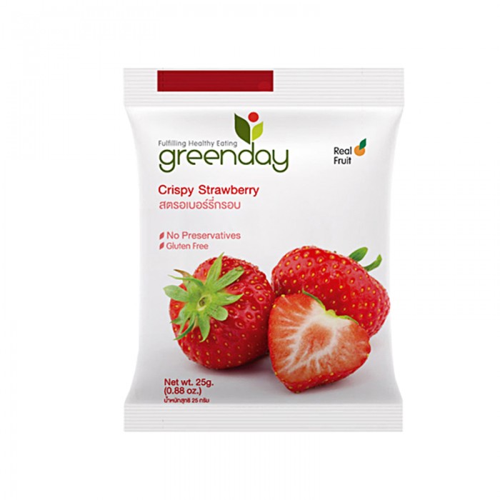 Greenday Snack 25g - Crispy Strawberry