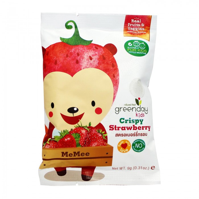 Greenday Snack 9g - Crispy Strawberry