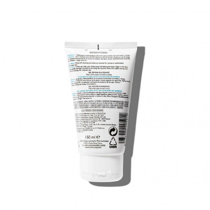 LA ROCHE POSAY Toleriane Softening Foaming Gel Facial Cleanser 150ml - Normal To Combination Pencuci Muka