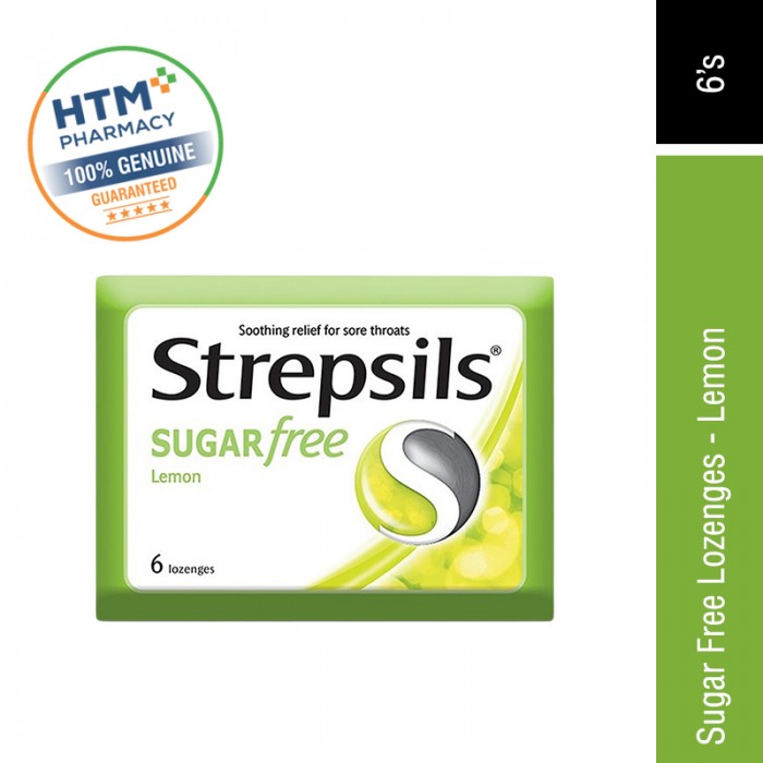 STREPSILS LEMON 6's (SUGAR FREE)