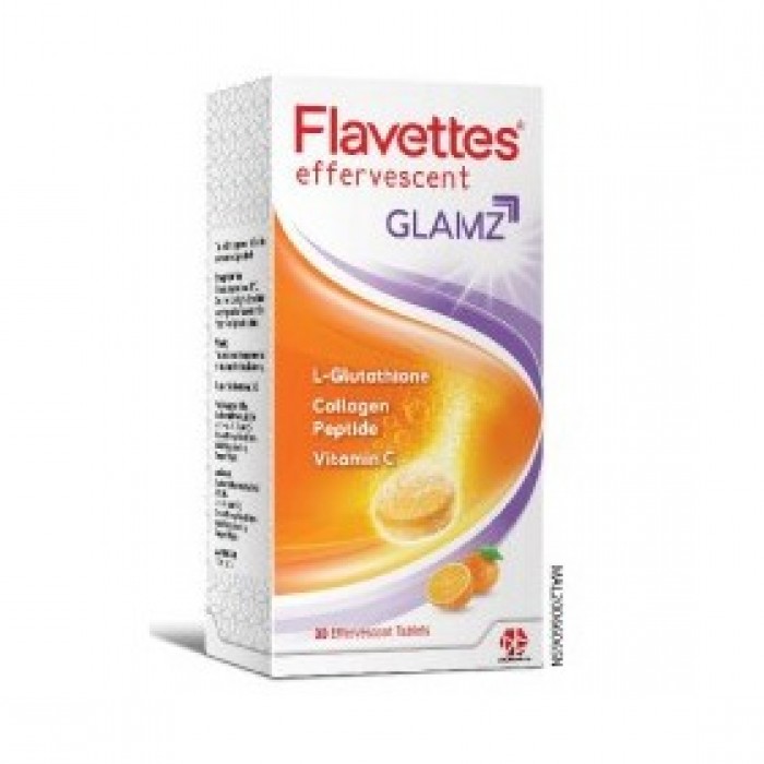 Flavettes Effervescent Glamz Vitamin C 30's - Orange